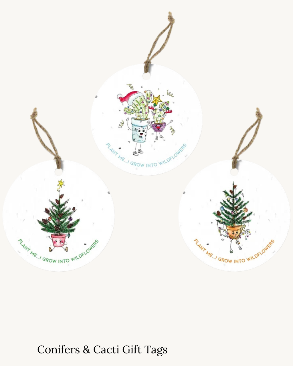 Seed Christmas Tags