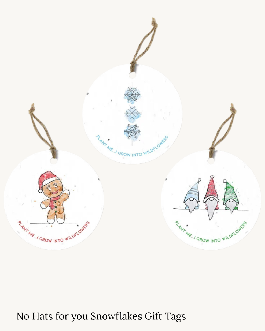 Seed Christmas Tags