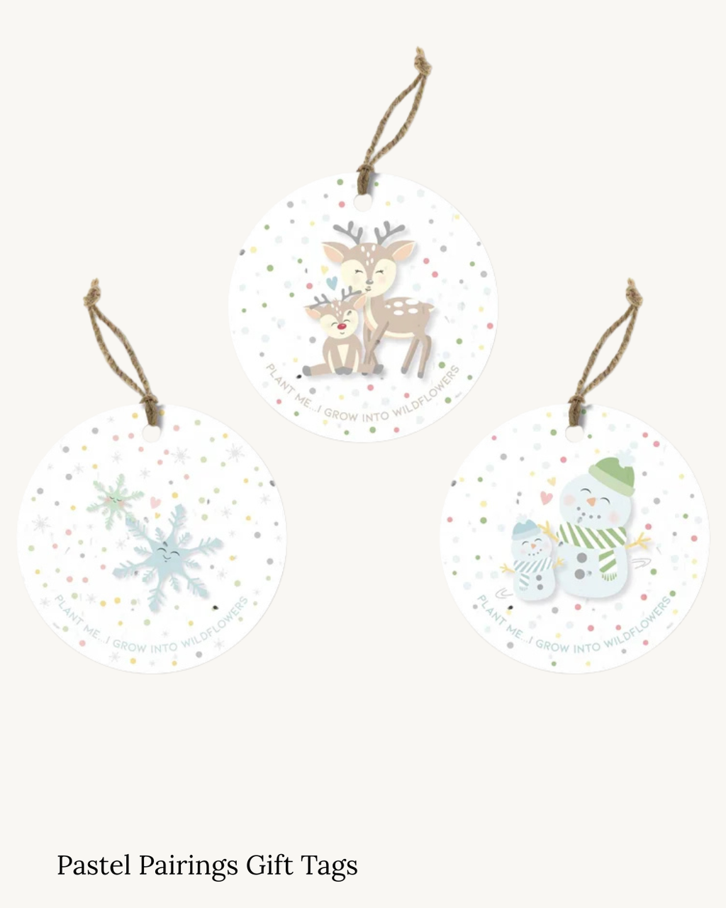 Seed Christmas Tags
