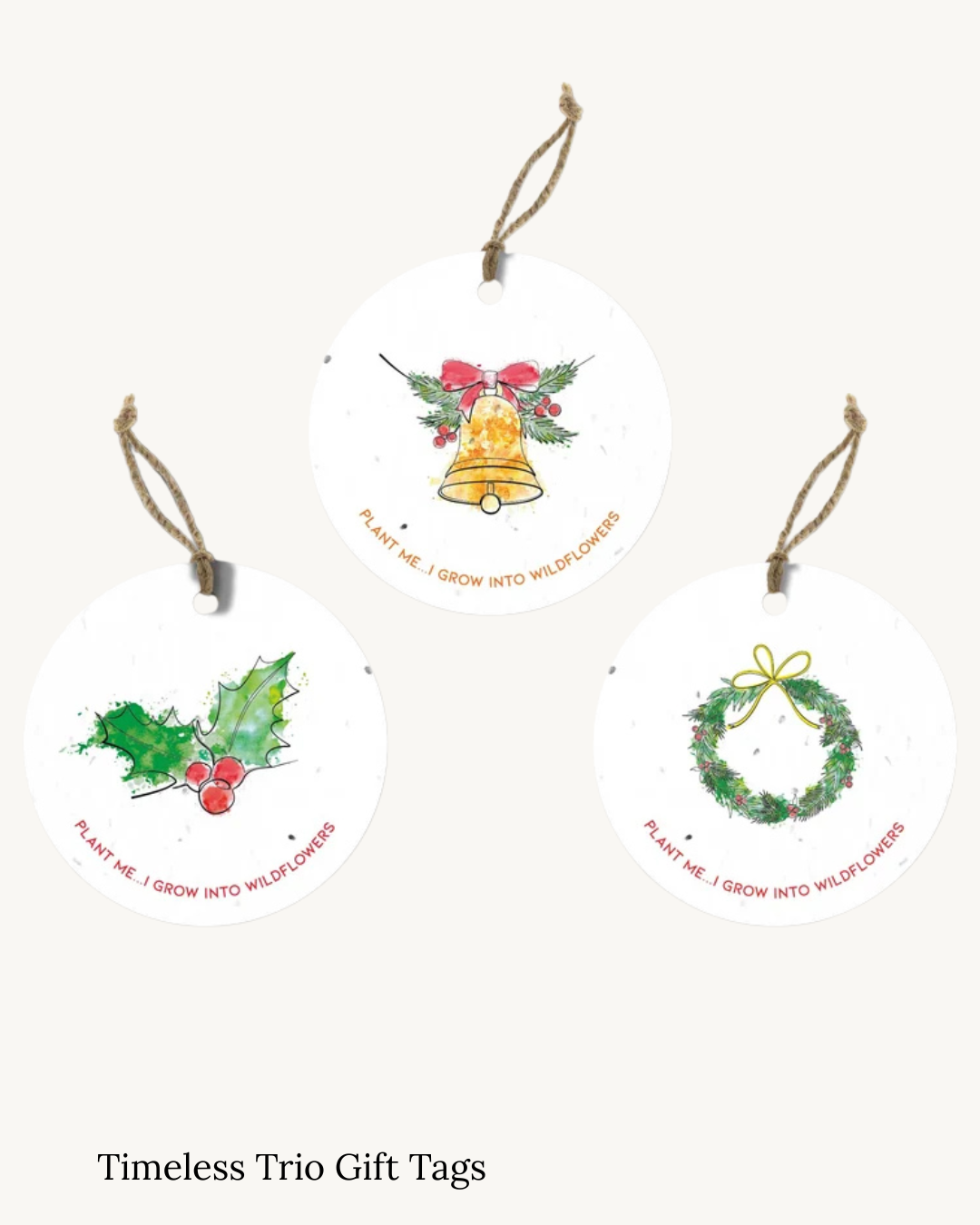 Seed Christmas Tags